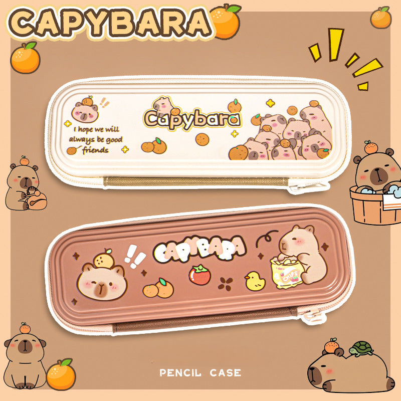 Cartoon Kapibara Single Layer Pencil Case image 2