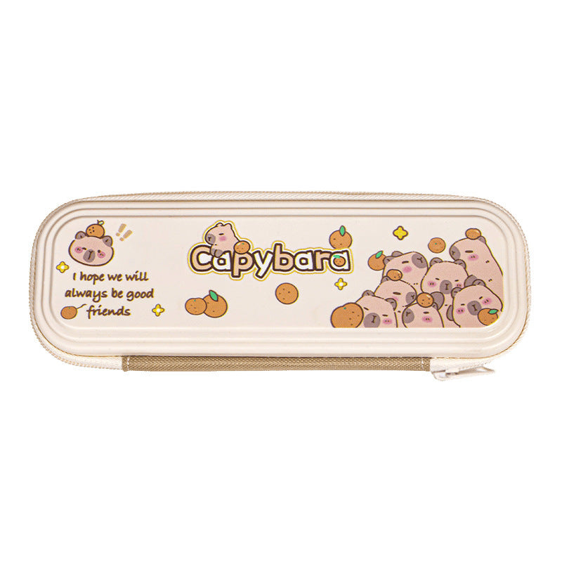 Cartoon Kapibara Single Layer Pencil Case image 4