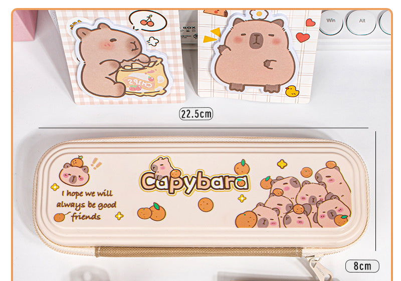 Cartoon Kapibara Single Layer Pencil Case image 7