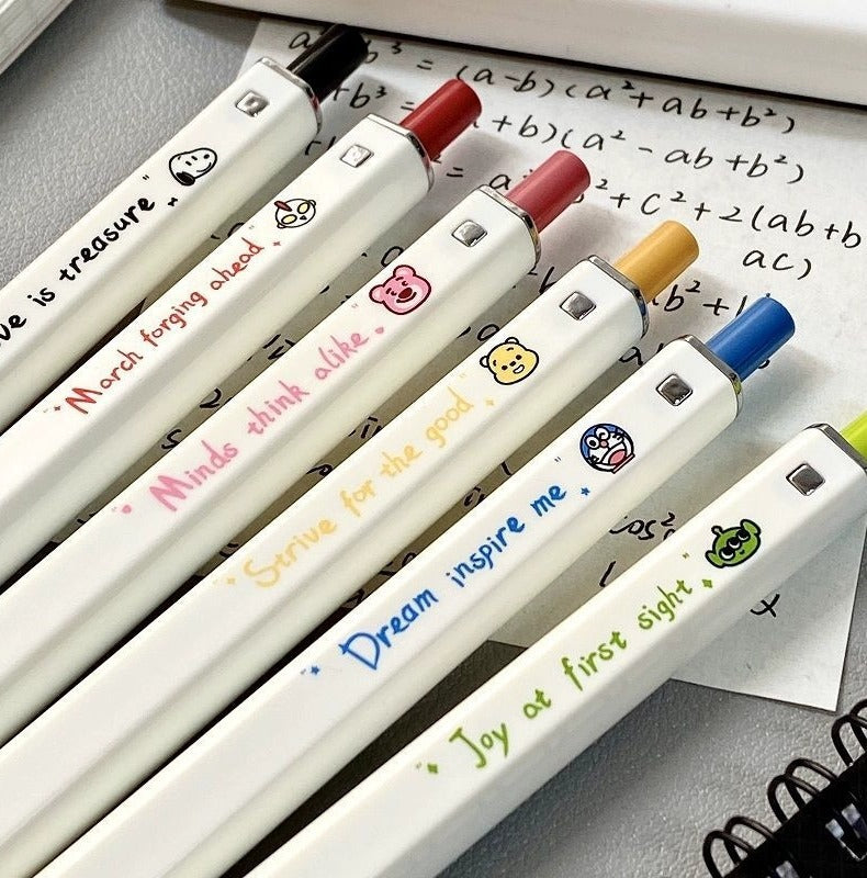 Press The Black Neutral Pen, Cartoon Animation Ins High-value Simple Brush Question Pen image 9