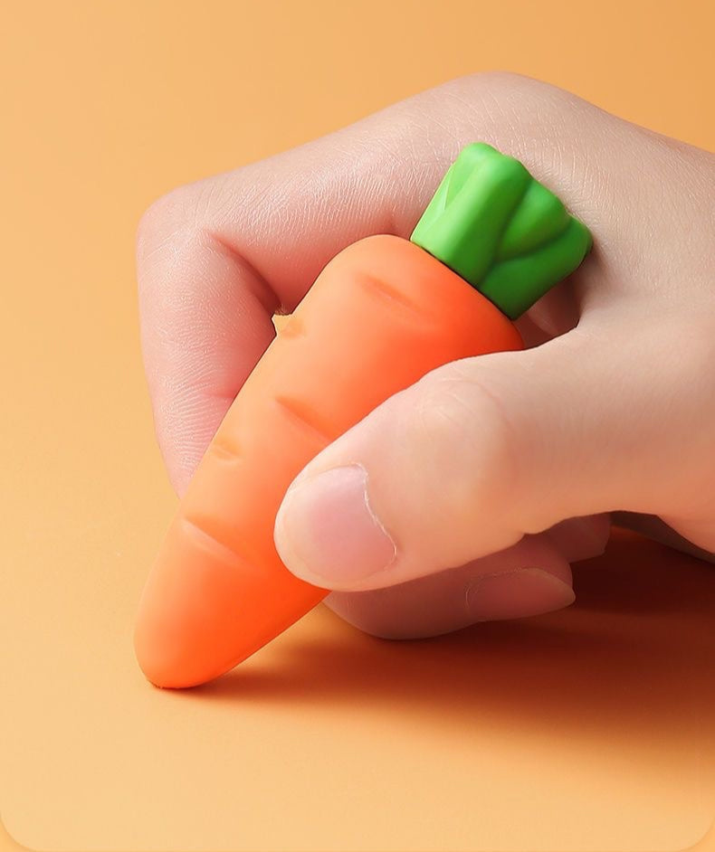 Carrot Strawberry Eraser Cartoon Cute Without Crumbs Like Leather image 9