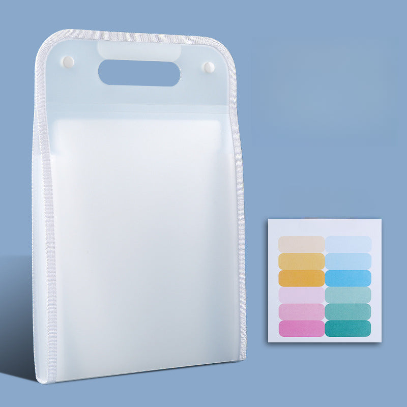 A4 Portable Vertical Multi-layer Large-capacity Organ Bag Storage and Finishing Artifact - White, 13 squares image