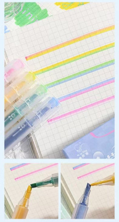 Highlighter Quick-drying Ins Wind Painting Marker image 14