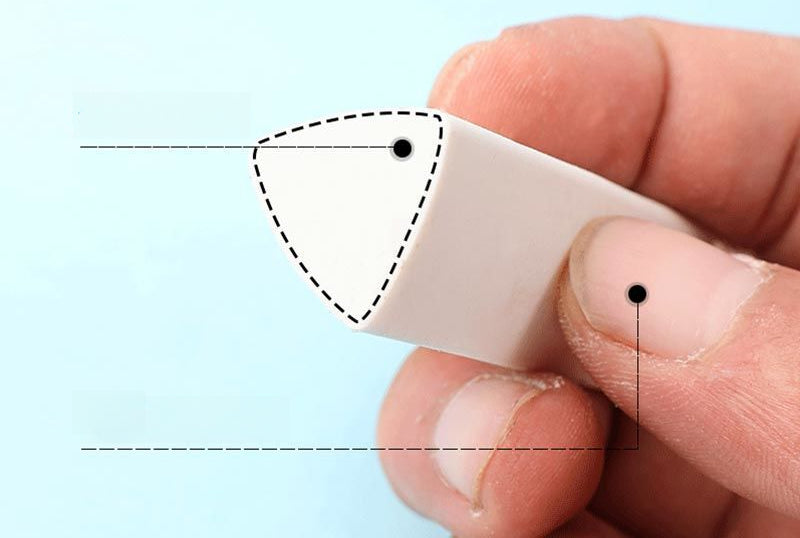 Triangle Eraser, Less Crumbs, Clean and Seamless Eraser image 2