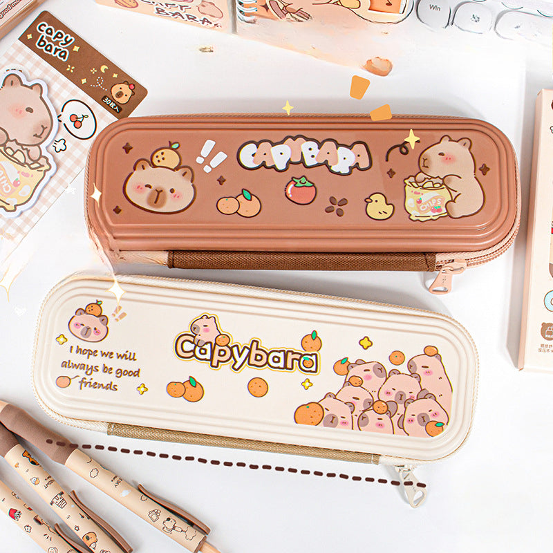 Cartoon Kapibara Single Layer Pencil Case image 9