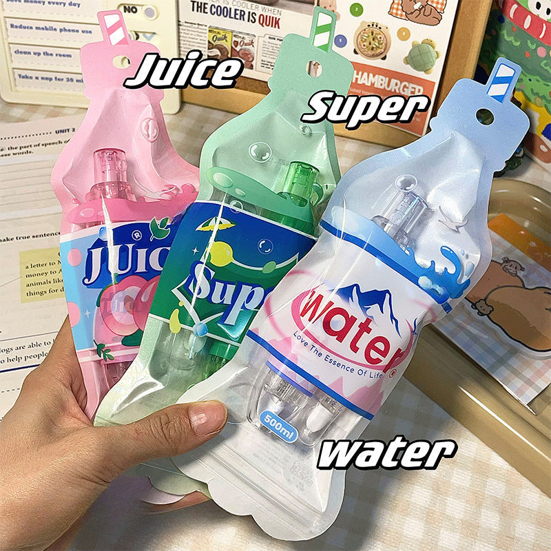 Ins High-value Cartoon Large-capacity Push-type Correction Tape image 1