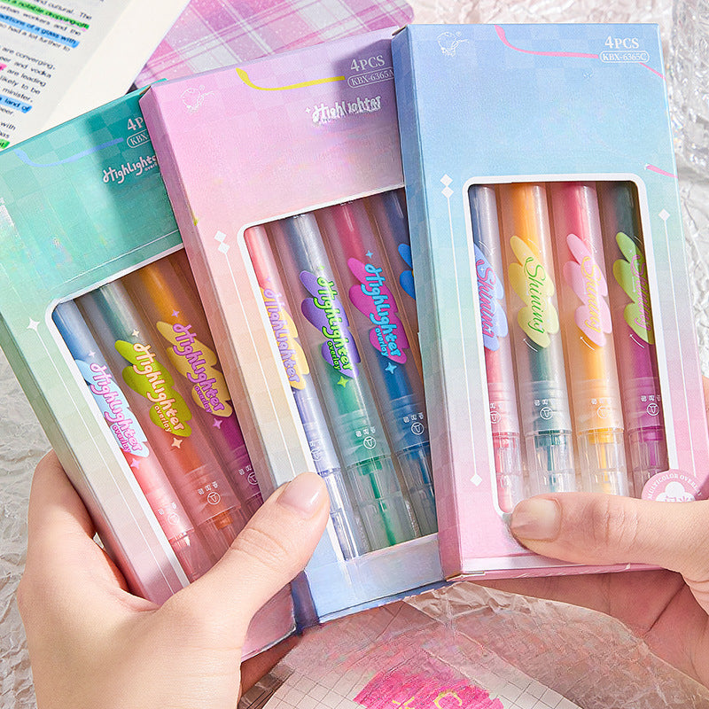 Highlighter Quick-drying Ins Wind Painting Marker image 0