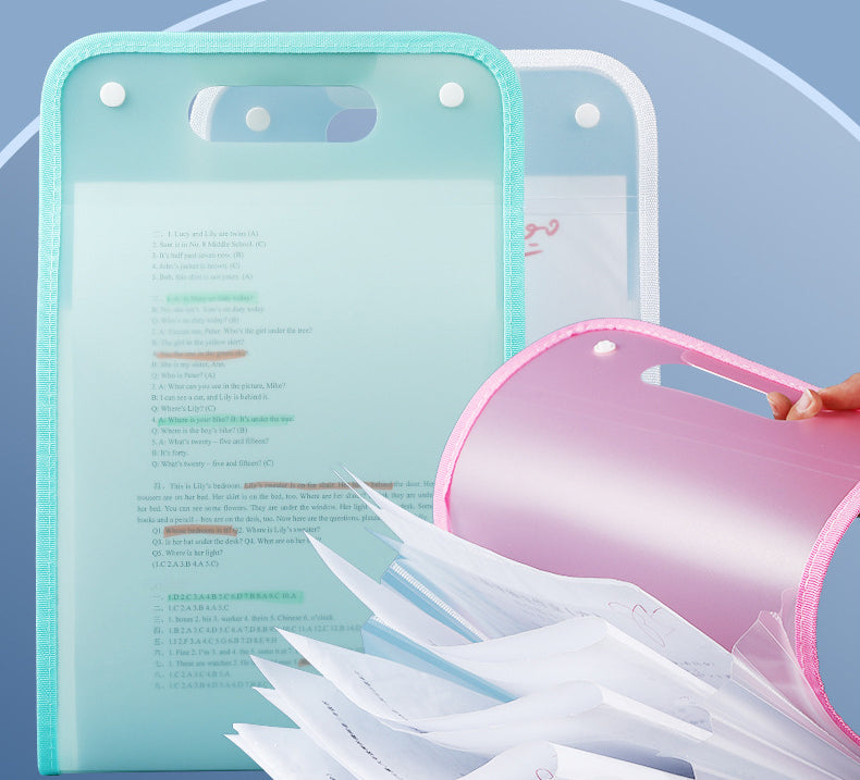 A4 Portable Vertical Multi-layer Large-capacity Organ Bag Storage and Finishing Artifact image 9