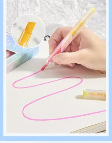 Highlighter Quick-drying Ins Wind Painting Marker image 11