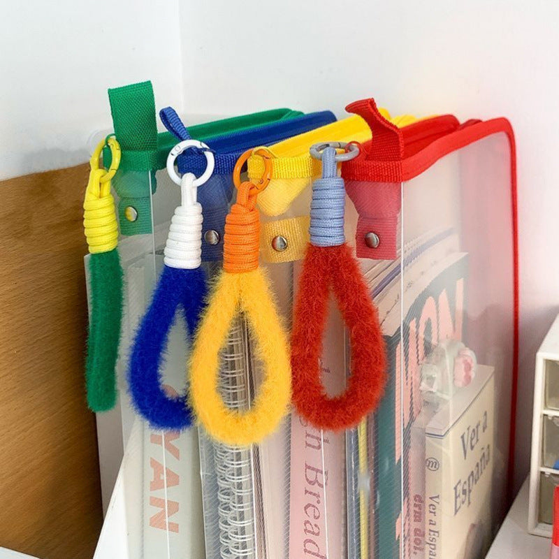 Ins Large Capacity A4 Zipper Transparent Storage Bag image 1