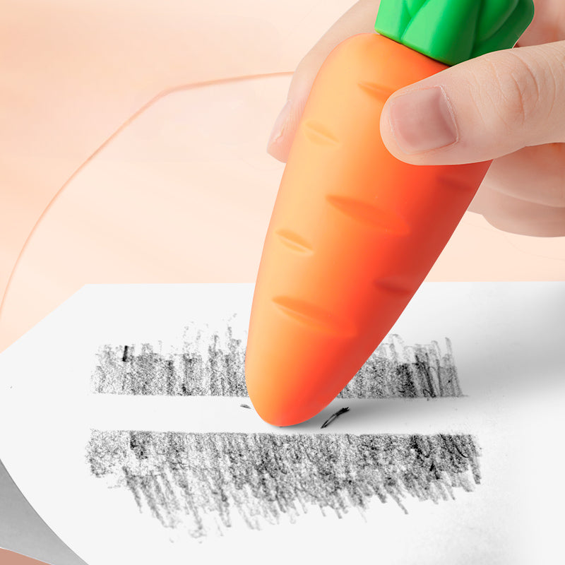 Carrot Strawberry Eraser Cartoon Cute Without Crumbs Like Leather image 2