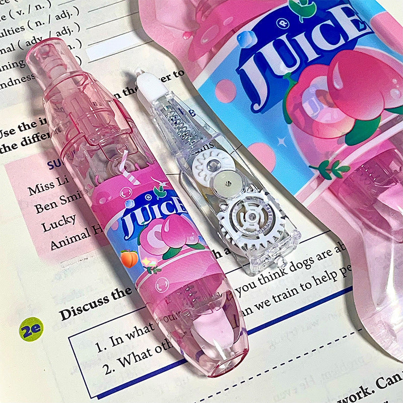 Ins High-value Cartoon Large-capacity Push-type Correction Tape image 2