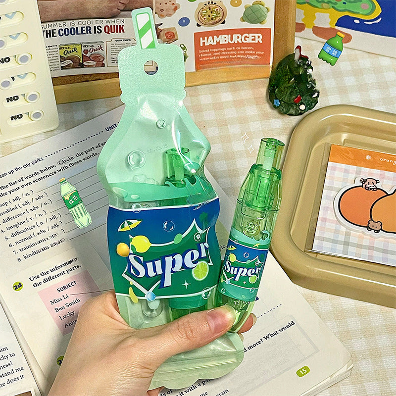 Ins High-value Cartoon Large-capacity Push-type Correction Tape image 6