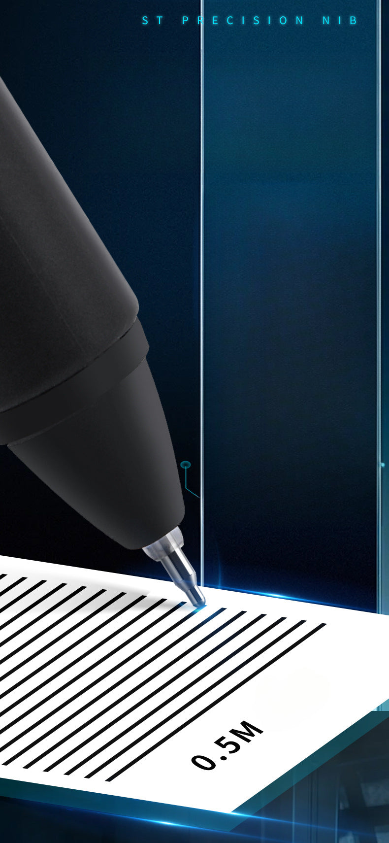 Simple Signature Pen Smooth and Quick-drying 0.5 Black Pen image 11